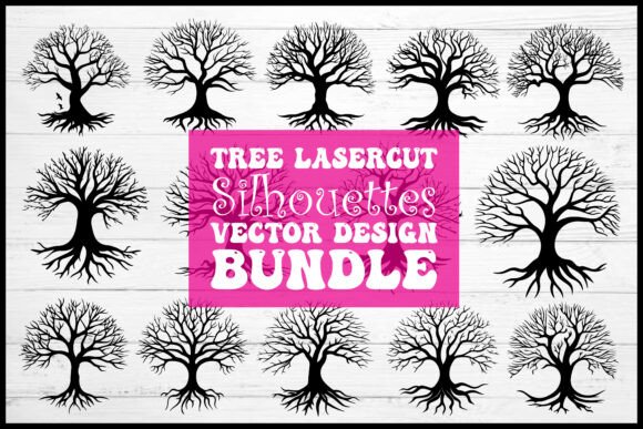 Download Elegant Tree Silhouette Laser Cut Bundle - Premium Resources