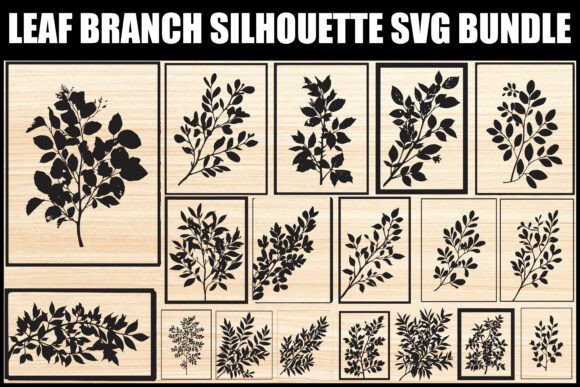 Download Leaf Branch Silhouette SVG Bundle - Premium Resources