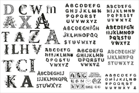 Download Beautiful Flower Alphabet Set Floral - Premium Bundle